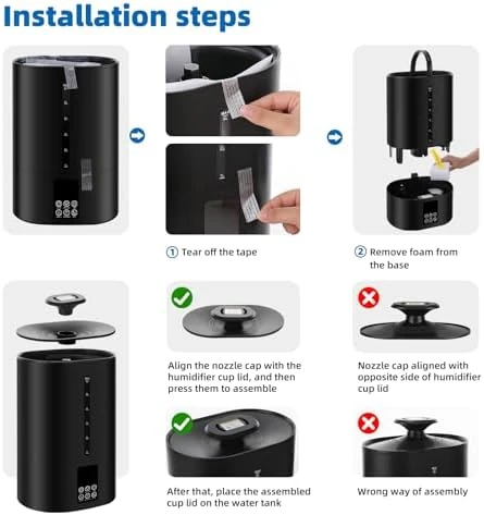 6 Gallon Humidifier with Cool and Warm Mist — Essential Oil Diffuser, Coolfiqu