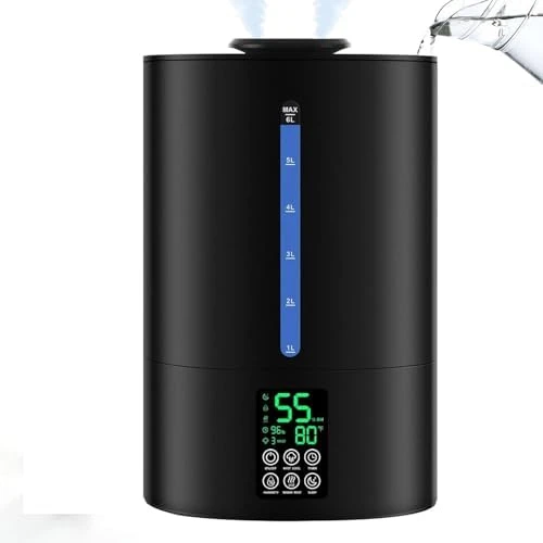 6 Gallon Humidifier with Cool and Warm Mist — Essential Oil Diffuser, Coolfiqu
