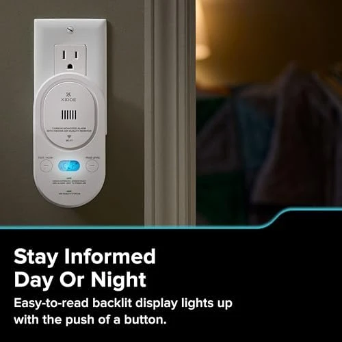Carbon Monoxide Detector & Indoor Air Quality Monitor — Air Quality Monitor, Kidde