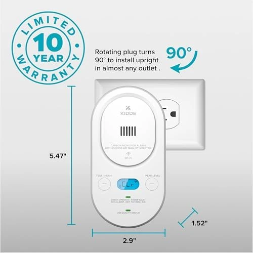 Carbon Monoxide Detector & Indoor Air Quality Monitor — Air Quality Monitor, Kidde