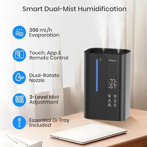Cool Mist Humidifier with Essential Oil Diffuser — Humidifier, OGACFO