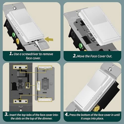 Digital Dimmer Paddle Light Switch — Smart Switch, TOPGREENER