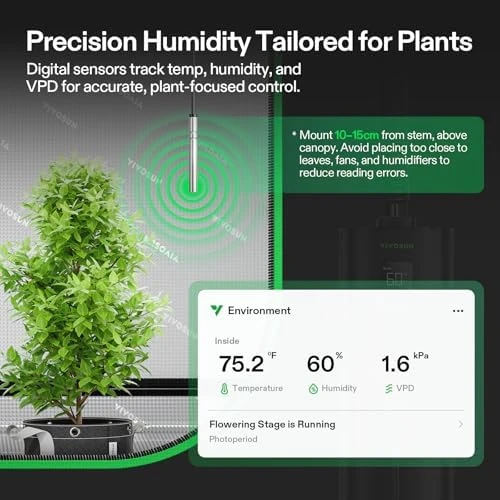 Intelligent Wi-Fi Humidifier with Temperature and Humidity Probe — Humidifier, VIVOSUN