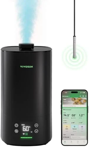 Intelligent Wi-Fi Humidifier with Temperature and Humidity Probe — Humidifier, VIVOSUN