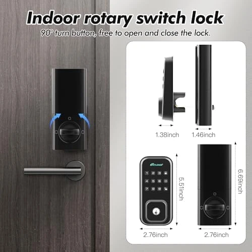 Keyless Entry Door Lock with Digital Keypad and Built-in WiFi — Smart Lock, Zylenor