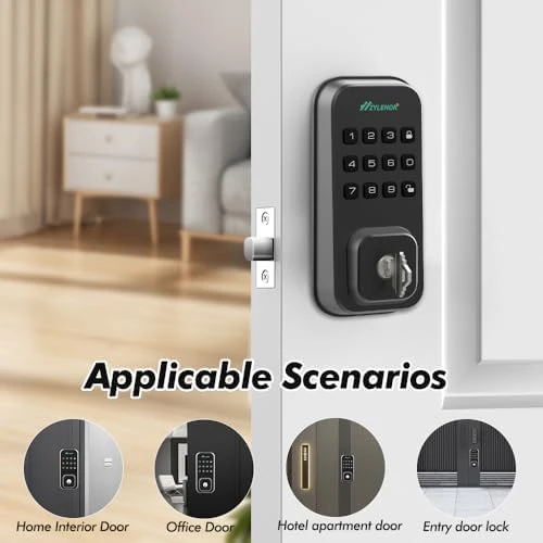 Keyless Entry Door Lock with Digital Keypad and Built-in WiFi — Smart Lock, Zylenor