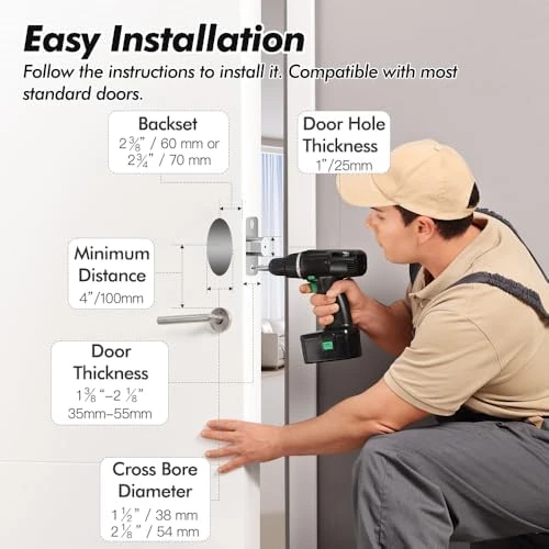 Keyless Entry Door Lock with Digital Keypad and Built-in WiFi — Smart Lock, Zylenor