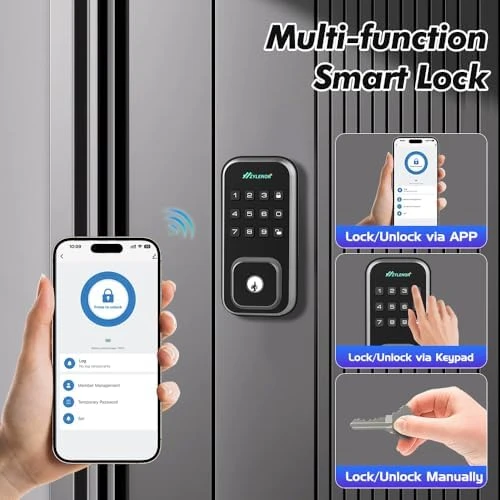 Keyless Entry Door Lock with Digital Keypad and Built-in WiFi — Smart Lock, Zylenor