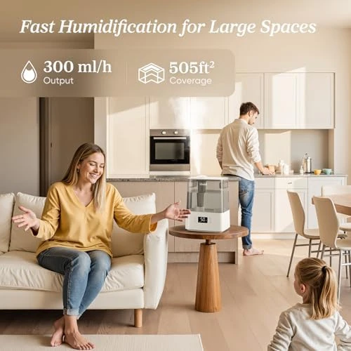 Large Room Cool Mist Humidifier with Essential Oil Diffuser — Humidifier, LEVOIT