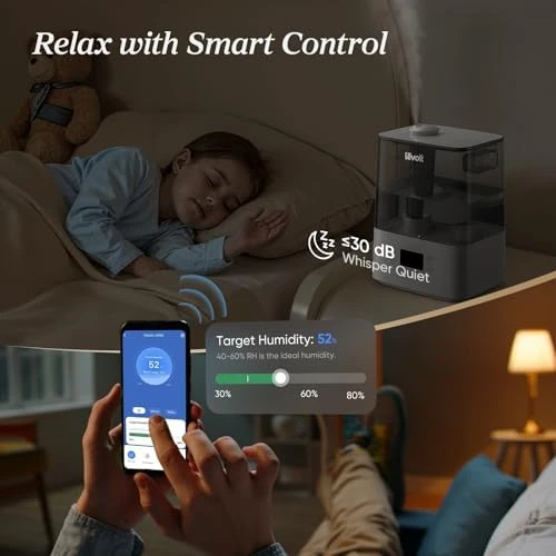 Large Room Cool Mist Humidifier with Essential Oil Diffuser — Humidifier, LEVOIT