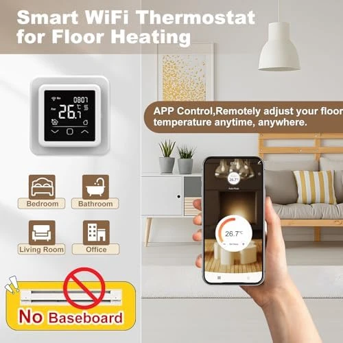 Programmable Thermostat for Electric Radiant Floor Heating — Smart Thermostat, HEATIT