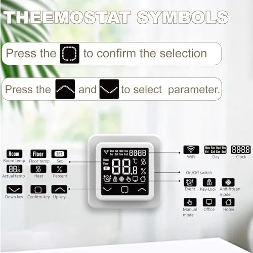 Programmable Thermostat for Electric Radiant Floor Heating — Smart Thermostat, HEATIT