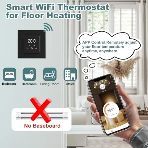 Programmable Thermostat for Electric Radiant Floor Heating — Smart Thermostat, HEATIT