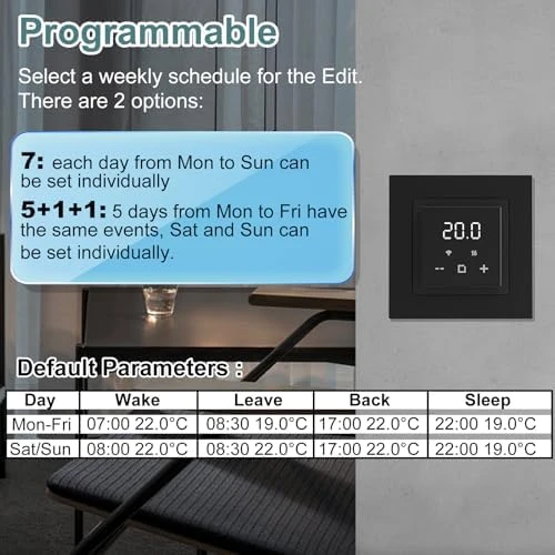Programmable Thermostat for Electric Radiant Floor Heating — Smart Thermostat, HEATIT
