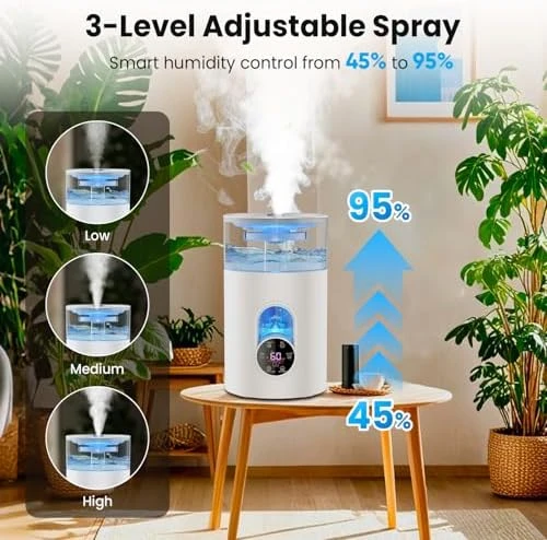 Quiet Top Fill Cool & Warm Mist Humidifier — Humidifier, GloryAir