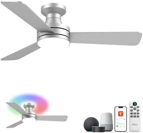 RGB Ceiling Fan with Light — Smart Fan, Homlit
