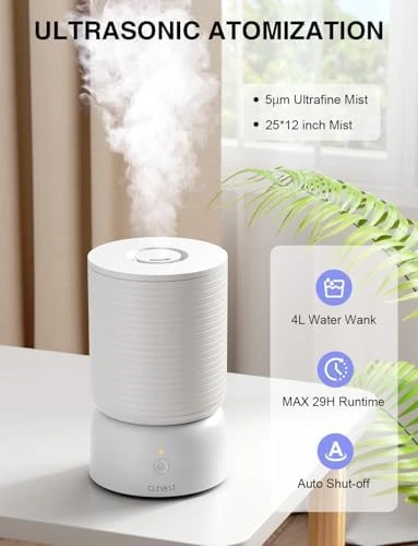 Smart Cool Mist Humidifier with Essential Oil Diffuser — Humidifier, CLEVAST