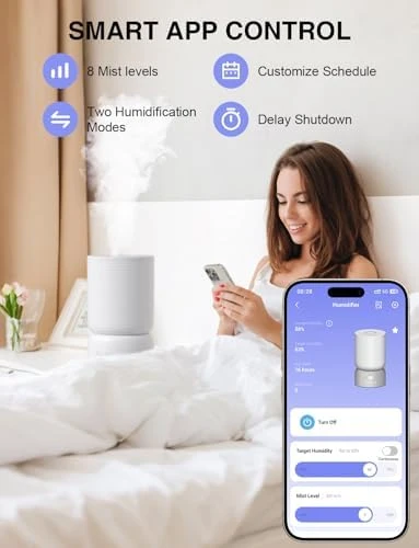 Smart Cool Mist Humidifier with Essential Oil Diffuser — Humidifier, CLEVAST