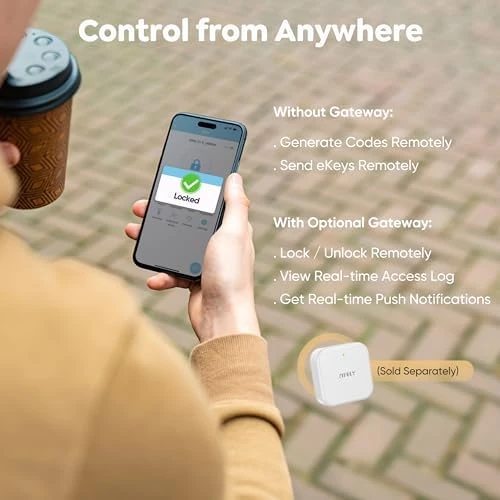 Smart Deadbolt with Keypad and Fingerprint — Smart Lock, Sifely