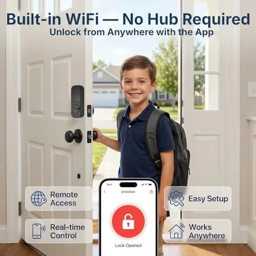 Smart Lock with Fingerprint and Keyless Entry — Smart Lock, RUIKANG POWER