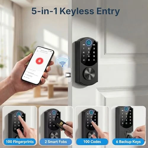 Smart Lock with Fingerprint and Keyless Entry — Smart Lock, RUIKANG POWER