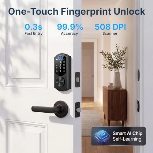 Smart Lock with Fingerprint and Keyless Entry — Smart Lock, RUIKANG POWER