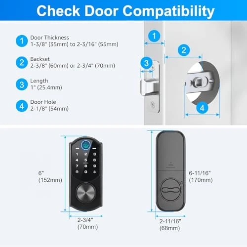 Smart Lock with Fingerprint and Keyless Entry — Smart Lock, RUIKANG POWER