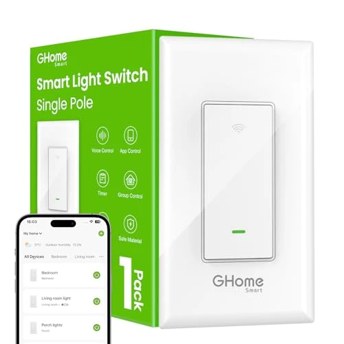 Smart Switch, 3 Way Light Wi-Fi Switch — Smart Switch, GHome Smart
