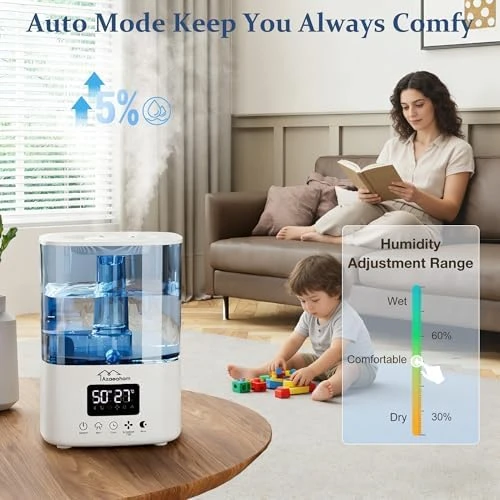 Smart Top Fill Cool Mist Humidifier — Humidifier, Azaeahom
