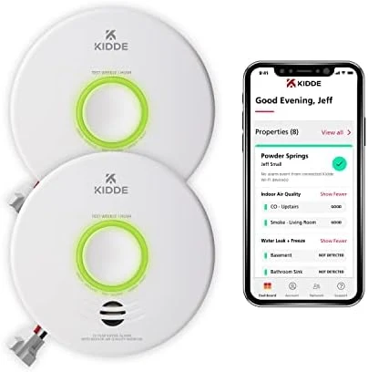 Smoke Detector and Indoor Air Quality Monitor — Air Quality Monitor, Kidde
