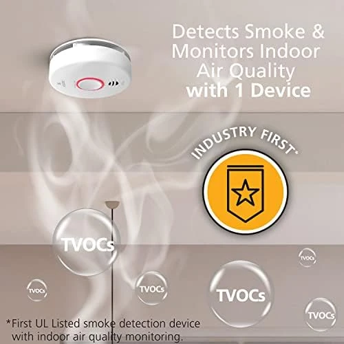 Smoke Detector and Indoor Air Quality Monitor — Air Quality Monitor, Kidde