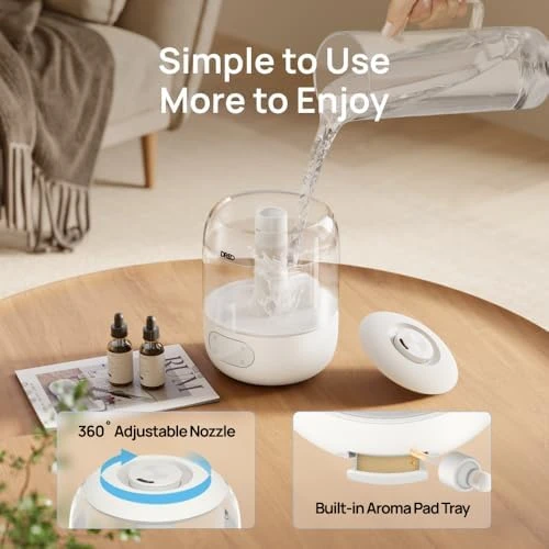 Top Fill Cool Mist Ultrasonic Humidifier — Humidifier, Dreo