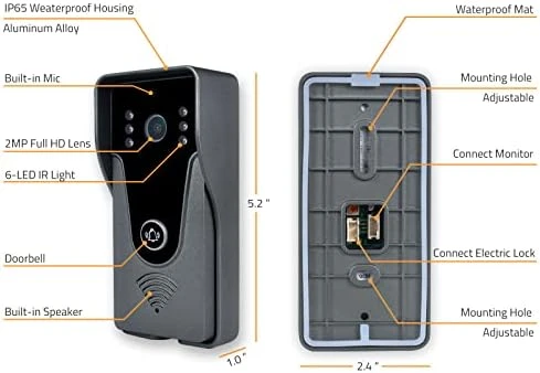 Video Doorbell Intercom System — Video Doorbell, AMOCAM