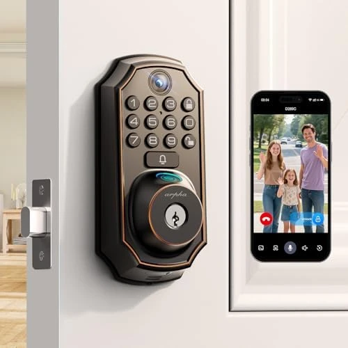 WiFi Video Smart Lock with Camera and Keyless Entry Deadbolt — Smart Lock, Arpha