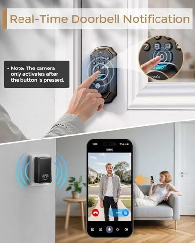 WiFi Video Smart Lock with Camera and Keyless Entry Deadbolt — Smart Lock, Arpha
