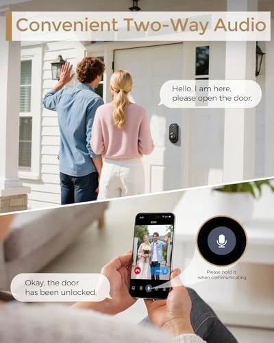 WiFi Video Smart Lock with Camera and Keyless Entry Deadbolt — Smart Lock, Arpha