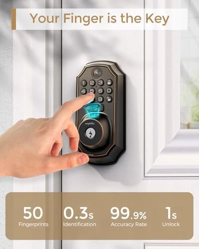 WiFi Video Smart Lock with Camera and Keyless Entry Deadbolt — Smart Lock, Arpha