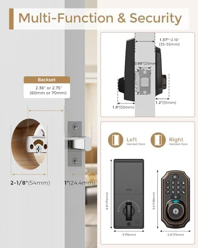 WiFi Video Smart Lock with Camera and Keyless Entry Deadbolt — Smart Lock, Arpha