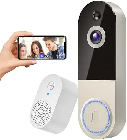 Wireless Doorbell Camera with Receiver — Video Doorbell, NexoSora