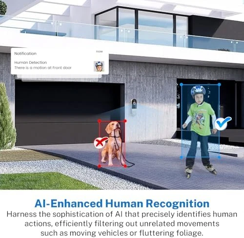 Wireless Doorbell Camera with Receiver — Video Doorbell, NexoSora