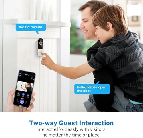 Wireless Doorbell Camera with Receiver — Video Doorbell, NexoSora