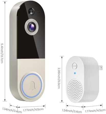 Wireless Doorbell Camera with Receiver — Video Doorbell, NexoSora