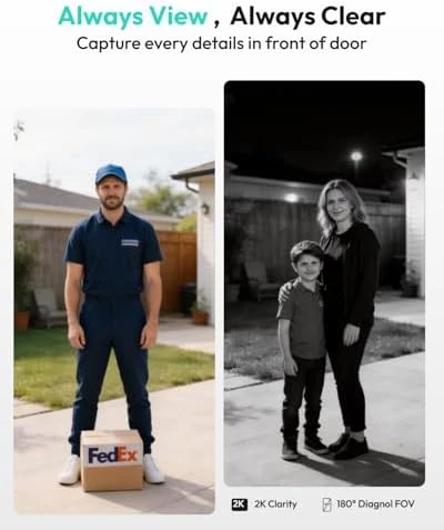 Wireless Doorbell Camera with Solar Panel — Video Doorbell, BOTSLAB