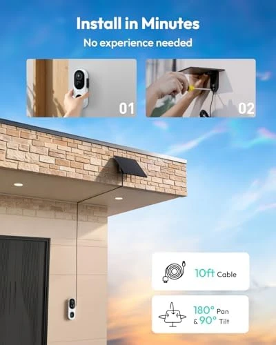 Wireless Doorbell Camera with Solar Panel — Video Doorbell, BOTSLAB