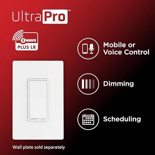 Z-Wave Dimmer, Long Range, Direct 3-Way — Smart Switch, UltraPro