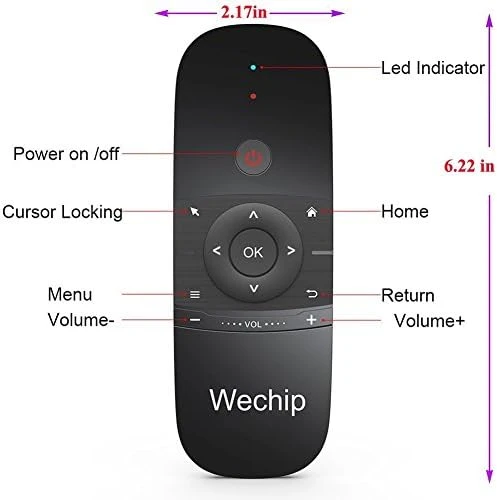 Air Mouse Remote Control with Keyboard — Bluetooth Keyboard, WeChip