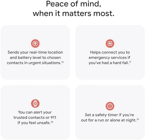 Android Smartwatch with Heart Rate and Sleep Tracking — Smart Watch, Google