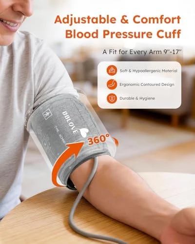 Automatic Upper Arm Blood Pressure Monitor — Blood Pressure Monitor, BBLOVE
