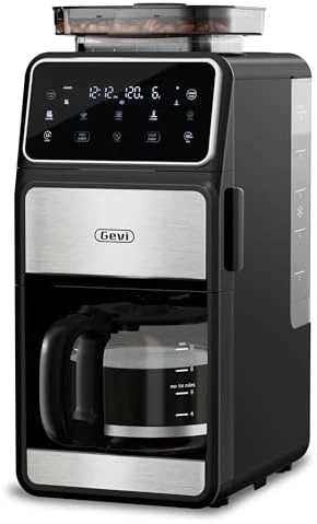 Drip Coffee Maker with Built-in Burr Grinder & Programmable Timer — Coffee Maker, Gevi