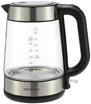 Electric Kettle with Glass Carafe — Electric Kettle, Amazon Basics